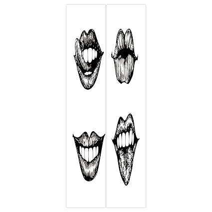 Amazoncom 3d Door Wall Mural Wallpaper Stickers Kiss