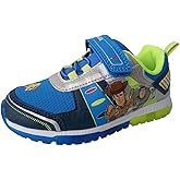 Disney Boy's Toy Story Woody Buzz Lightyear Light Up Sneakers (Navy/Lime, Numeric_10)