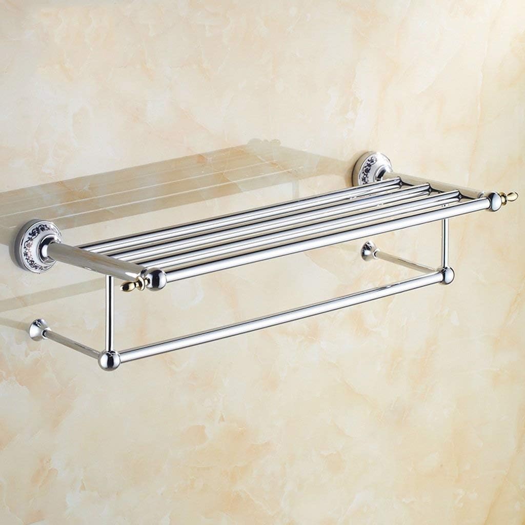 Toallero Cromado De Porcelana Azul Y Blanco De Toallas Baño ...