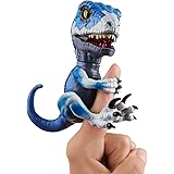 WowWee Untamed Raptor - Series 2- by Fingerlings - Frostbite (Dark Blue) - Interactive Collectible Dinosaur