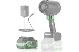 Turbo Dryer Blower for Car, Electric Cordless Car Dryer with Led, Infinitely Variable Speed, 1200G Max Thrust, 21V 4.0Ah Batt