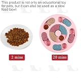 SUOXU Puzzle Feeder Toy for Dogs Pink 24cm Interactive Treat Dispenser view 5