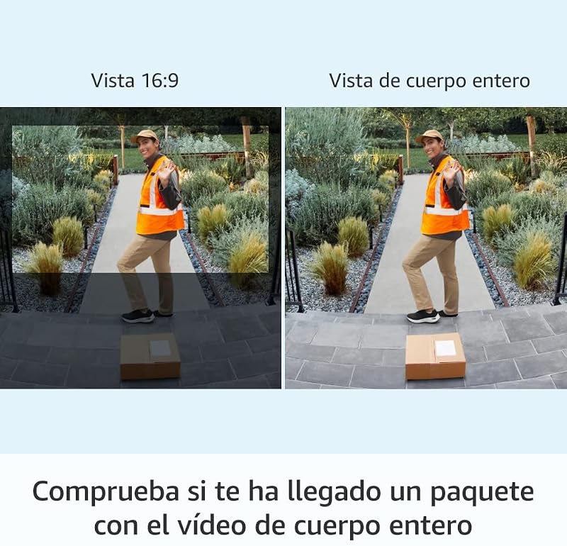 Campainha de Vídeo Plus com Bateria (Última Geração) | Campainha de Vídeo Bateria Plus | Campainha de vídeo sem fios com câmara HD 1536p, bateria recarregável | Fácil de instalar sozinho (5 min.)