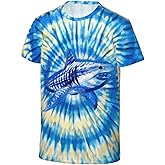 Tie Dye T-Shirts for Kids - Soft Breathable Short Sleeve Tee for Boys & Girls, Hippie Style Summer Top Casual Youth Tops