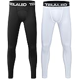 2 Pack Boys' Youth Compression Leggings Pants