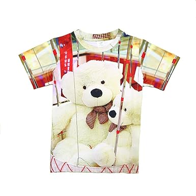 Amazon 夏 子供服 Tシャツ 半袖 ガールズ 女の子 クマ 3d リアル Amazon 夏 子供服 Tシャツ 半袖 ガールズ 女の子 クマ 3d リアル