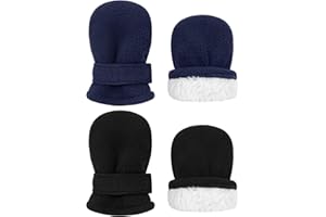 Sarfel Baby Mittens Toddler Gloves Kids Winter Gloves Baby Girl Boy Winter Mittens Infant Mittens 2 Pair Pack