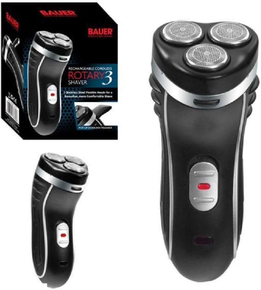 3-HEAD MENS RECHARGEABLE CORDLESS MENS SHAVER SHAVE SIDEBURNS TRIMMER ELECTRIC