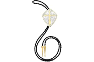 HLYMPONY Bolo Tie for Men Western Cowboy Cowgirl Vintage Native American Cross Bolo Tie for Women