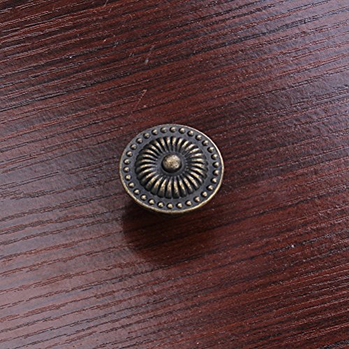 WINOMO Vintage Schrank Schublade Schrank Pull Griff Knopf 4pcs (Bronze) – Bild 7