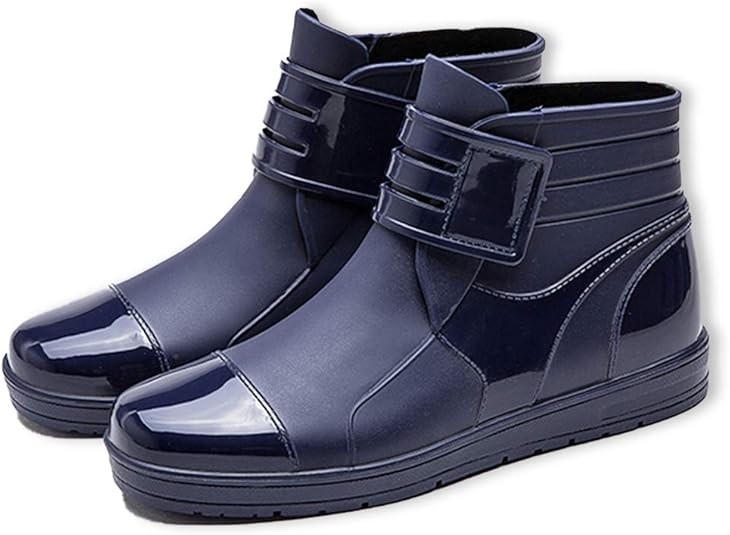 Amazon スロウライド メンズ レインブーツ レインシューズ 靴 ビジネス カジュアル 通勤 通学 軽量 厚底 滑り止め 大きい サイズ レインシューズ