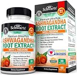 Ashwagandha Root Extract Caps with L-Theanine for Stress & Anxiety Relief- Healthy Mood Stabilizer & Energy Booster - Supplement for Thyroid, Cortisol, Adrenal Support & Improved Focus