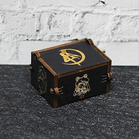 IANSISI Caja Musica Niña Mango De Madera Tallado Negro The Legend of Zelda Star Wars Juego