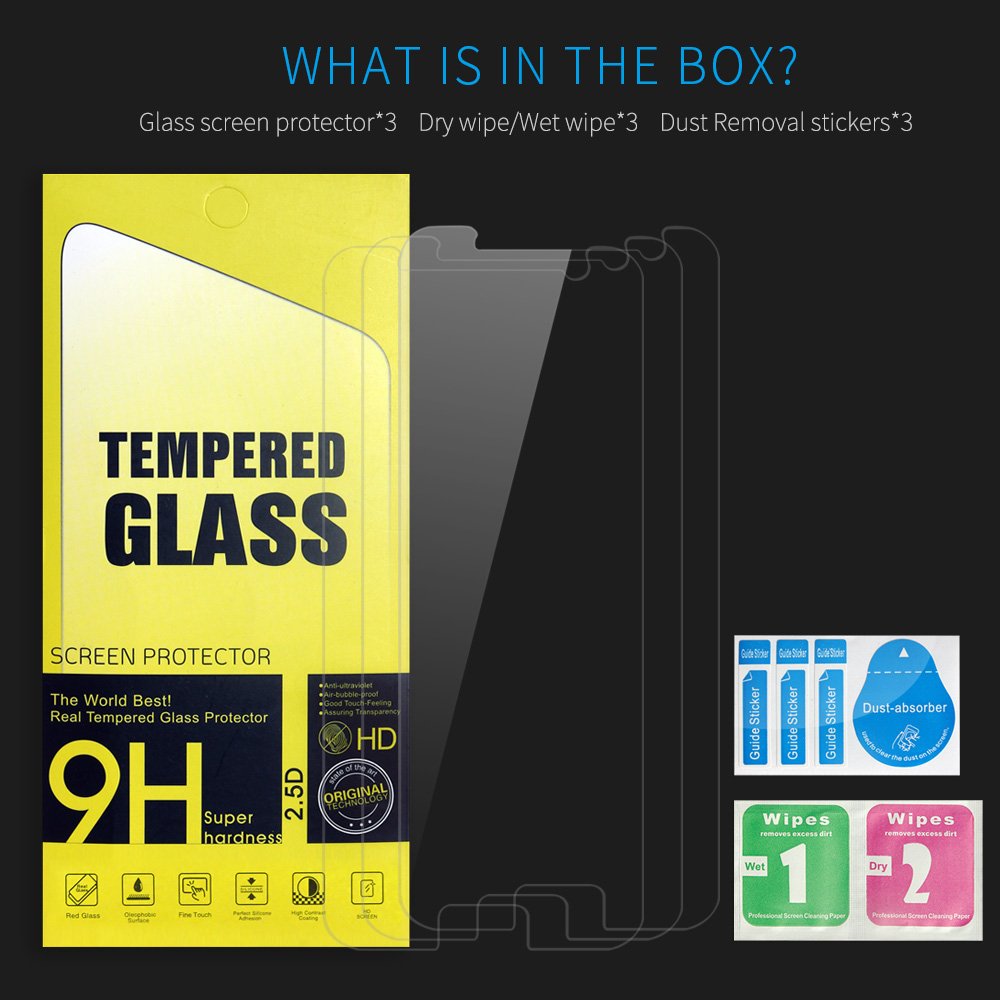 (3 Pack)ROADWI Samsung Galaxy S7 Screen Protector,HD Clear Premium Tempered Glass 2.5D Touch Compatible Transparent 9H Super Hardness HD Tempered Screen Anti-Scratch Bubble(3 Pack)