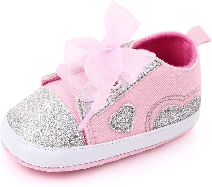 Amaliy Sequins Newborn Baby Girls Shoes Infant Shoes Soft Sole Shoes