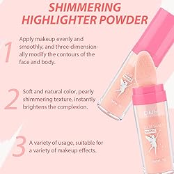 Pink Highlighter Powder Stick Makeup,Body Shimmer
