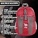 bago 25L Packable Lightweight Backpack - Water Resistant Travel and Hiking Daypack (25-Liter, Red-)