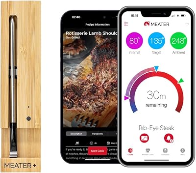 MEATER Plus 50m Long Range Wireless Meat Thermometer Bluetooth WiFi