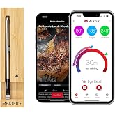 MEATER Plus Smart Meat Thermometer, Honey, Bluetooth, 165ft, Grill &amp; Oven | 165ft Bluetooth range for BBQ, grill, oven, smoker, air fryer, kitchen. Great for steak, chicken, turkey. Recipes in app.