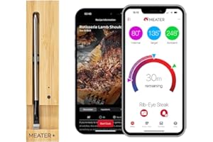 MEATER Plus | Smart Meat Thermometer with Bluetooth | 165ft Wireless Range | for The Oven, Grill, Kitchen, BBQ, Smoker, Rotis