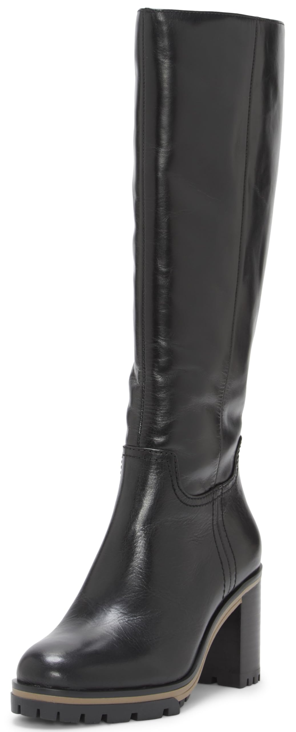 Vince Camuto Dentelia Lug Sole Knee High Boot, Whiskey, 8