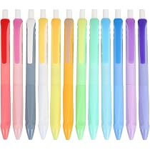 Amazon.com : COLNK Assorted Colors Ballpoint Pens, Medium Point ...