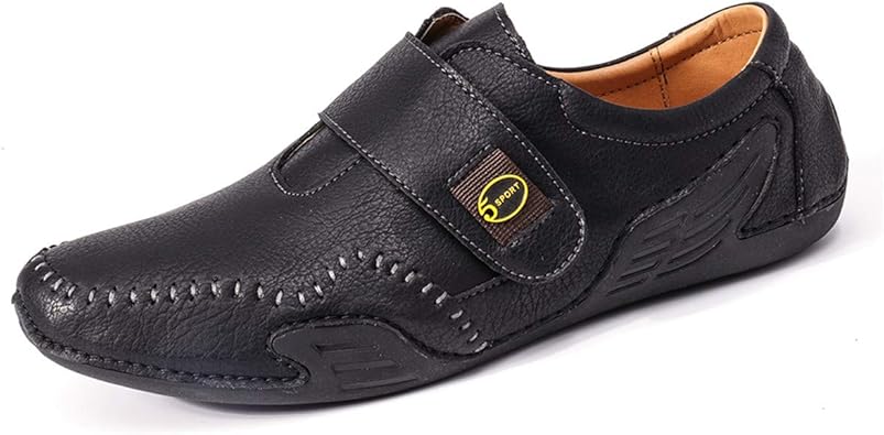 mens leather velcro shoes