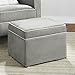 Baby Relax The Abby Nursery Storage Ottoman for Baby Gliders, Grey