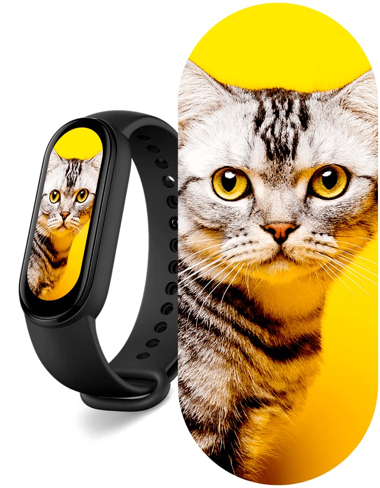 XIAOMI Mi Smart Band Fitness Tracker & Activity Tracker (AMOLED Display, SpO2 Tracking, Sleep Monitor, Heart Rate Monitor, Notifications, Pedometer, 5ATM Waterproof, Mi Fit App)