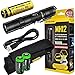 Nitecore MH12 1000 Lumens high intensity CREE XM-L2 LED long throw tactical flashlight, 18650 rechargeable Li-ion battery, USB charging cable, Holster, RSW1 Pressure Switch and GM02 Weapon Mount with 2X EdisonBright CR123A Lithium Batteries bundle