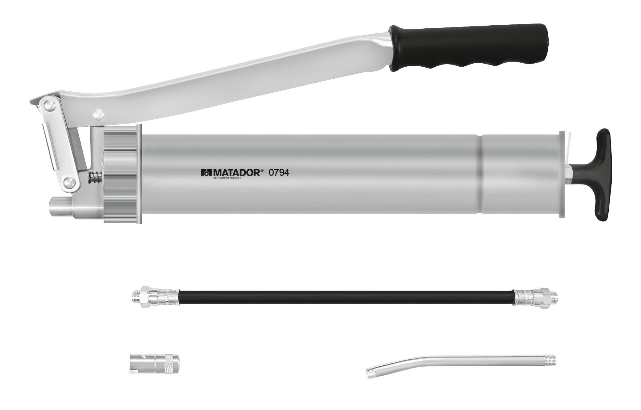 Matador Hand Lever Grease Gun, Complete, 500 CCM, 0794 0005