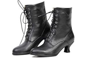 Erocalli Victorian Boots Witch Costume Renaissance Shoes Women Pirate Vintage Boot Witchy Clothes for Women