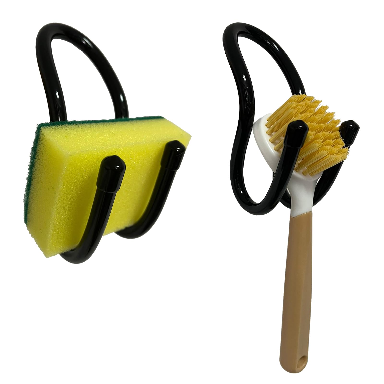 Photo 1 of 2 Pack Hanging Rustproof Sink Caddy & Sponge Holder, Adjustable Kitchen Dish wand Sink Caddy Organizer for Sponge, Dish brush, Scrubber -Easy to clean and dry - No brush,No sponges