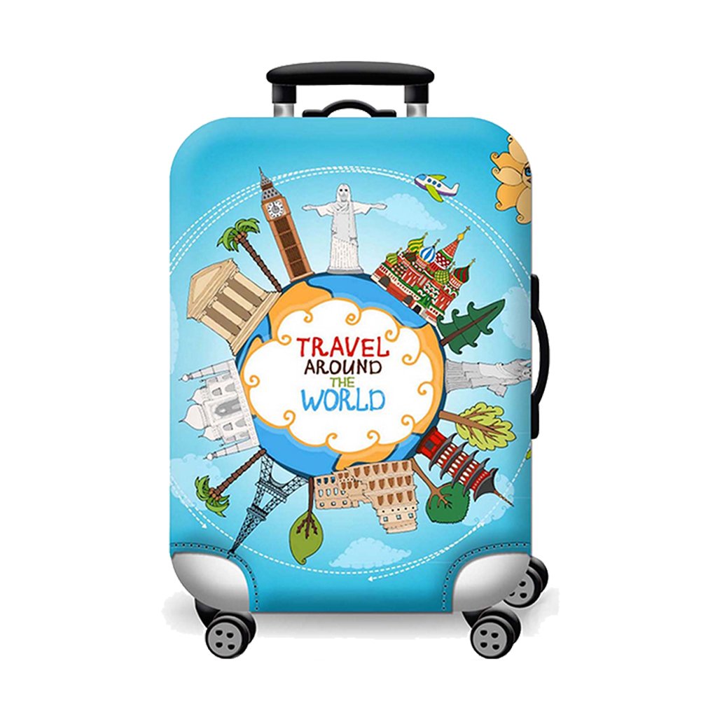 Artone Viajar Alrededor Del Mundo Protector De Equipaje Equipaje Funda De La