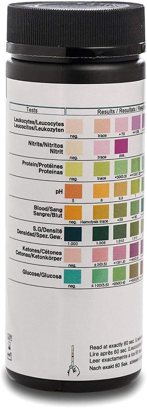 100 x Urine Test Strips (8Parameters) for Kidney Function, infections