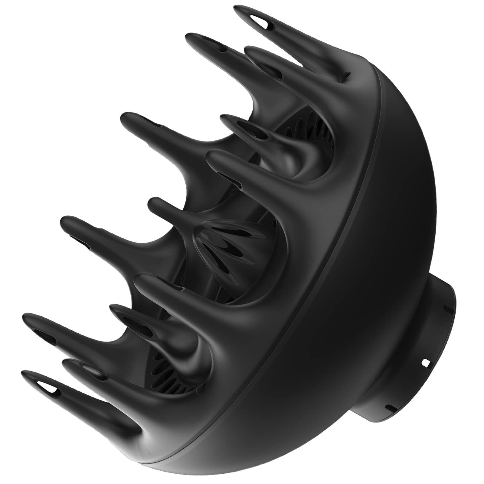 Photo 1 of YingEnter Black Orchid Hair Diffuser, Hair Dryer for BlowDryers with 1.7-1.8 inch Diameter Nozzle, suitable for Curlyand Wavy Hair-Softness and Control Blow-out hair is softerfluffier