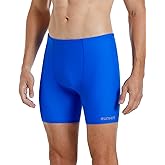 Runhit Men's Square Leg Swim Jammers Quick Dry Athletic Brief Swimsuit UPF 50+ Compression Swimming Shorts