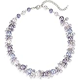 Beaded Pearl Necklace - Elegant Pearl Choker Necklaces for Women Fashion Jewelry Birthday Gift for Mom