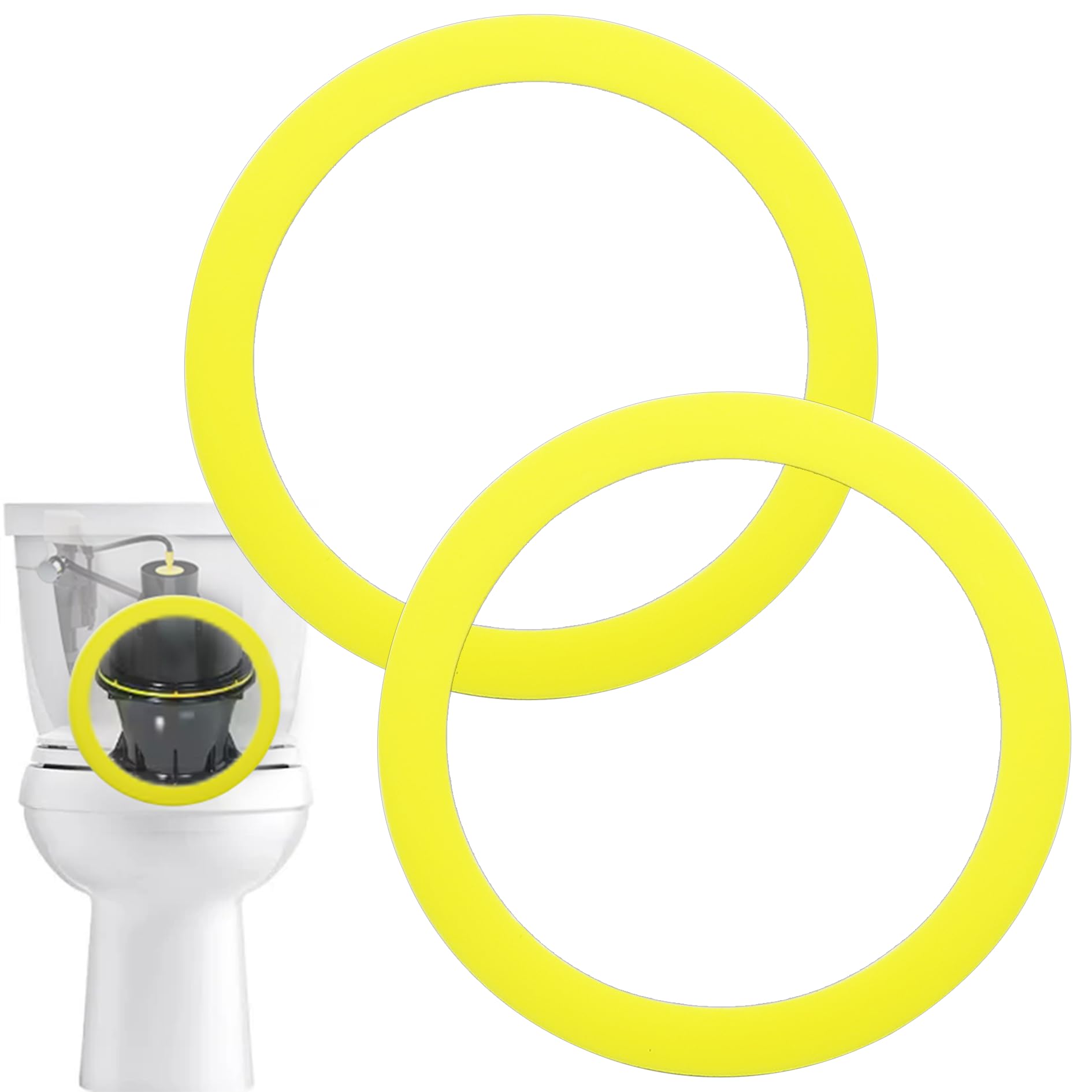 Photo 1 of Flush Valve Seal for Kohler, 2 Pack GP1059291 Silicone Replacement for Toilets - Upgraded Seal Kit Compatible with Kohler K-GP1059291 Canister