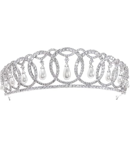 Amazon.com: Queen Mary's Fringe Replica Tiara,Cubic Zirconia