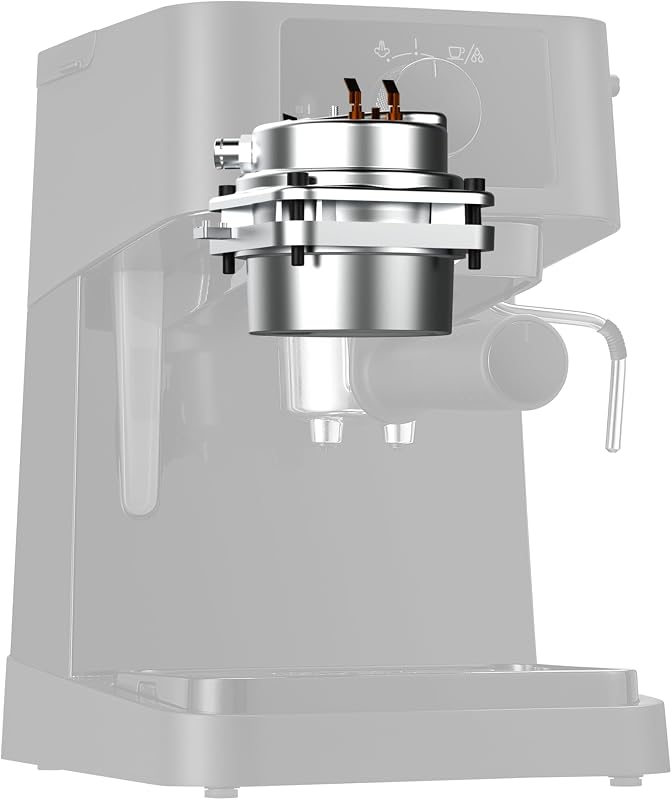 Stilosa EC235.BK Macchina manuale da Caffè Espresso e Cappuccino, Caffè in Polvere o in Cialde E.S.E., Montalatte classico per Cappuccini, serbatoio 1L, 1100W, Caldaia Acciaio Inox, Nero