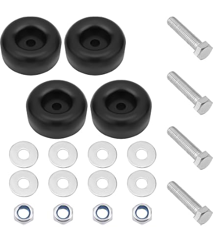 Lot De 4 Butoirs De Porte De Remorque En Caoutchouc | Arrondis, PVC Robuste | Pour Porte Rampe Camion/Remorque | Protection Contre Les Chocs