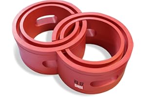 U.S. RubberShox DuraTPE Series Front-Rear Car Coil Spring Buffer Cushion/Automotive Suspension Shock Absorber Retainer Performance Booster Kit Universal Type A-F Vehicle Auto Parts (CSB, E)