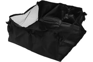 Wheelchair Bag, Multiple Usages Large Capacity, Breathable Black Polyester Cloth Storage Bag for Chair, Rollator, Luggage