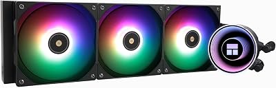 TR Frozen Notte 360 ​​BLACK ARGB V2, especificaciones del enfriador de CPU negro 360, 3 ventiladores PWM, rodamientos S-FDB, adecuado para AMD/AM4 AM5, Intel LGA 1700/1851/1151/1200/2011