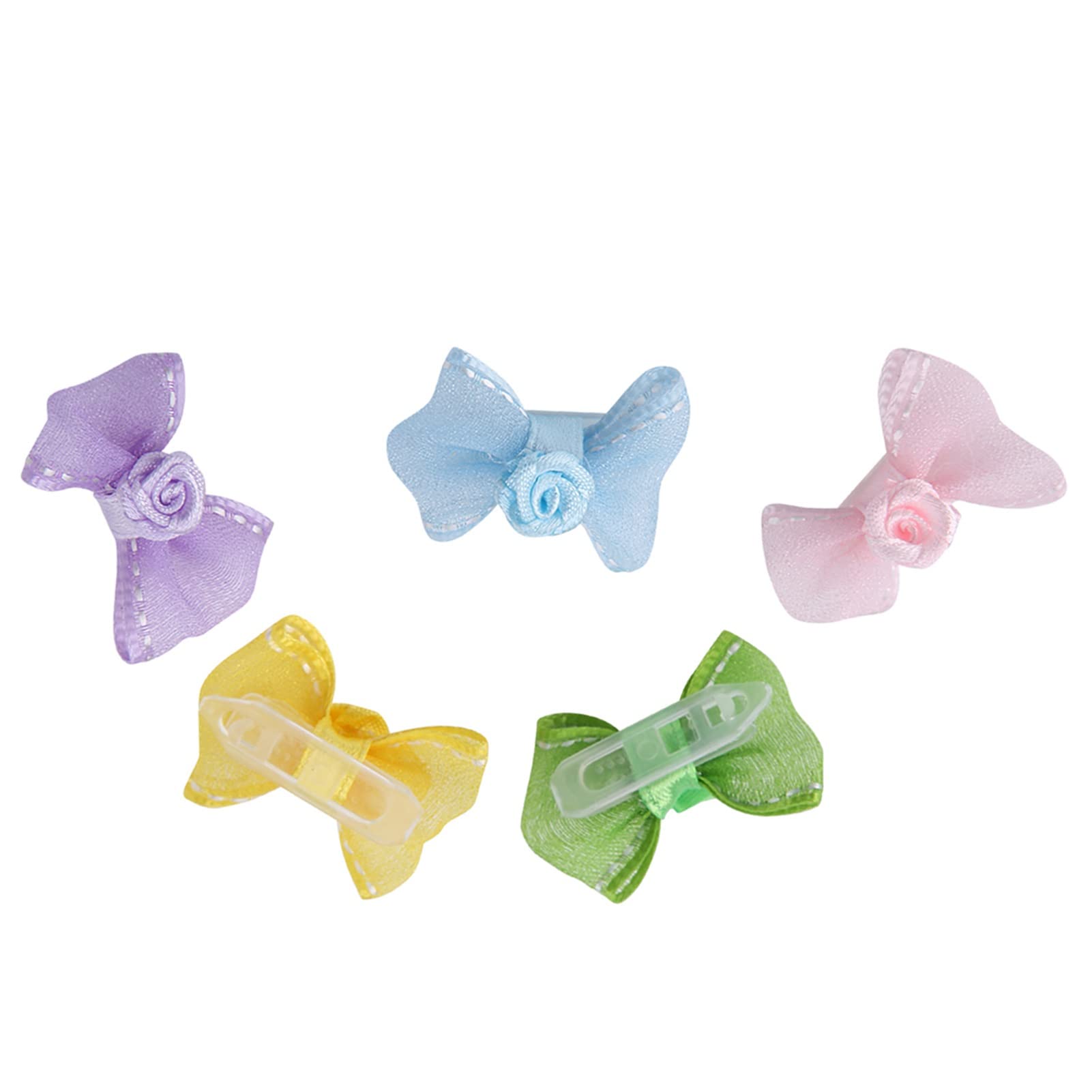 10Pcs/Set Dog Hair Bows Lovely Pets Hair Clips Bowknot Clip Hairpins Cats Dogs Hair Accessories Pet Grooming Products for Puppies Cats and Other Small Pets