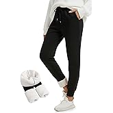 FULLSOFT Thick Fleece Lined Sweatpants for Women-Thermal Warm Athletic Joggers with Pockets Lounge Pants for Running Winter