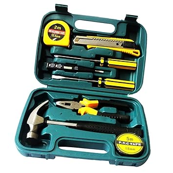 Achyut Household and Electrical Repair 9 in 1 Portable Tool Kit Set for Maintenance and Emergency Uses