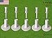 FINGER TEN Golf Rubber Tee Driving Range Value 5 Pack for Indoor Outdoor Practice Mat, Tee Adaptor Size 1.5'' 2.0'' with Free 6pcs Castle Tees