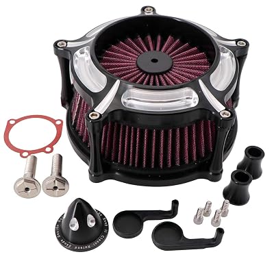 JMTBNO Black Air Cleaner Intake Kit For Harley Davidson Sportster 883 1200 Iron 883 Forty Eight 72